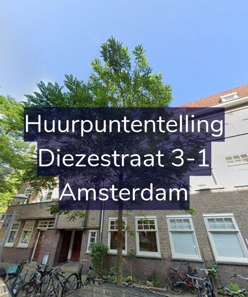 Foto gevel Huurpuntentelling voor Diezestraat 3-1, Amsterdam