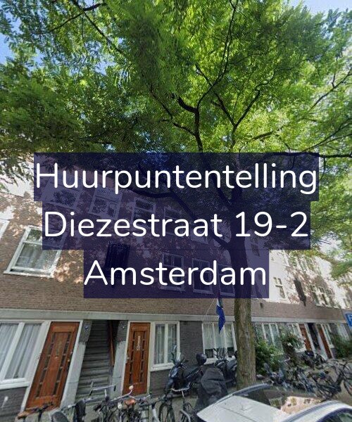 Foto gevel Huurpuntentelling voor Diezestraat 19-2, Amsterdam