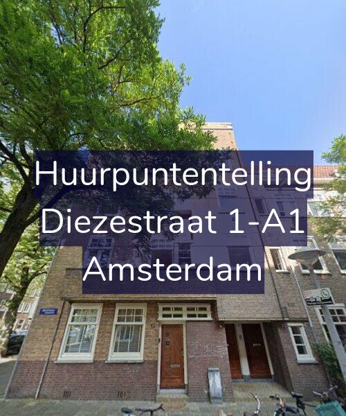 Foto gevel Huurpuntentelling voor Diezestraat 1-A1, Amsterdam
