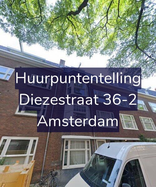 Foto gevel Huurpuntentelling voor Diezestraat 36-2, Amsterdam