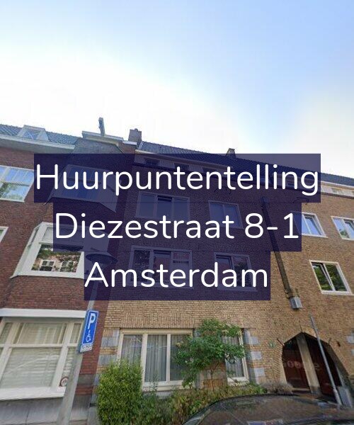 Foto gevel Huurpuntentelling voor Diezestraat 8-1, Amsterdam