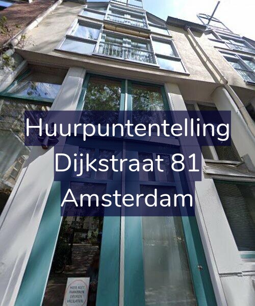 Foto gevel Huurpuntentelling voor Dijkstraat 81, Amsterdam