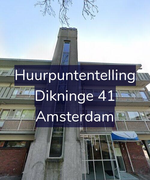 Foto gevel Huurpuntentelling voor Dikninge 41, Amsterdam