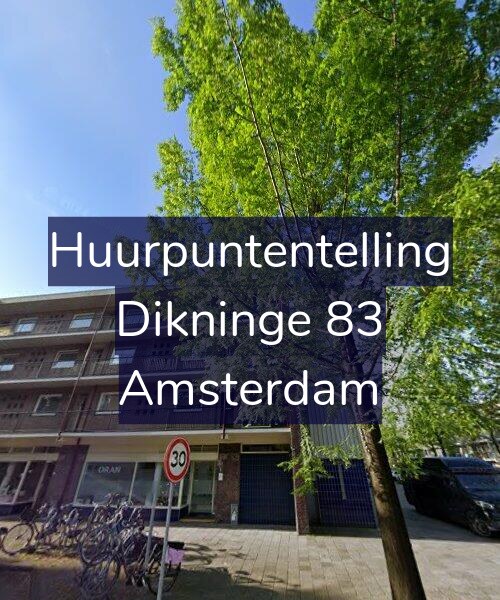 Foto gevel Huurpuntentelling voor Dikninge 83, Amsterdam