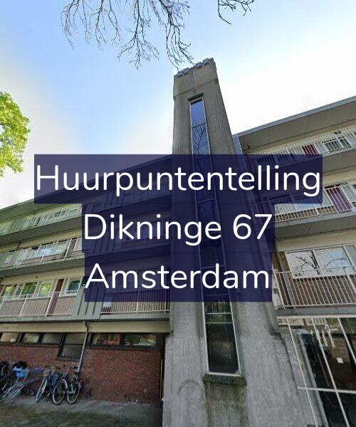 Foto gevel Huurpuntentelling voor Dikninge 67, Amsterdam