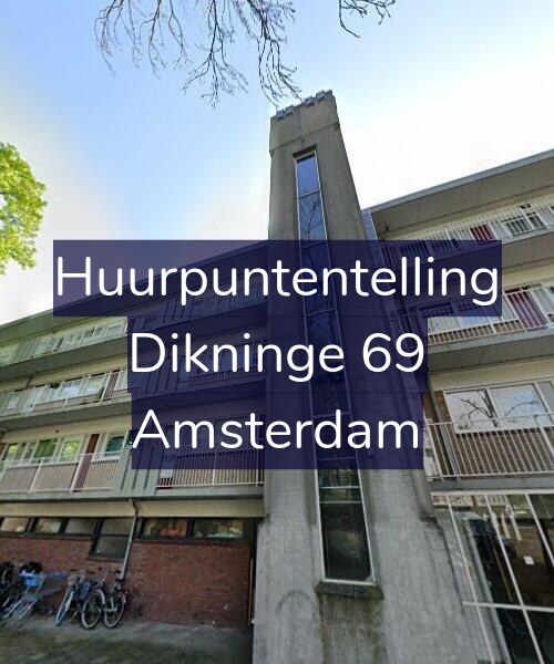 Foto gevel Huurpuntentelling voor Dikninge 69, Amsterdam