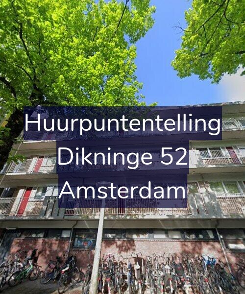Foto gevel Huurpuntentelling voor Dikninge 52, Amsterdam