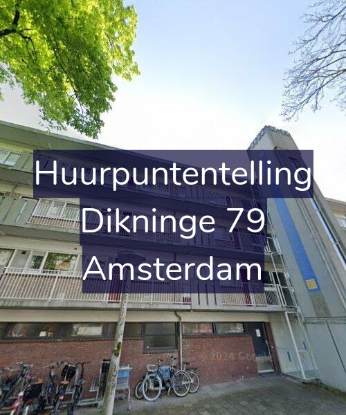 Foto gevel Huurpuntentelling voor Dikninge 79, Amsterdam