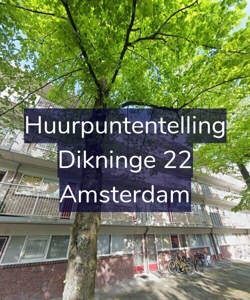 Foto gevel Huurpuntentelling voor Dikninge 22, Amsterdam