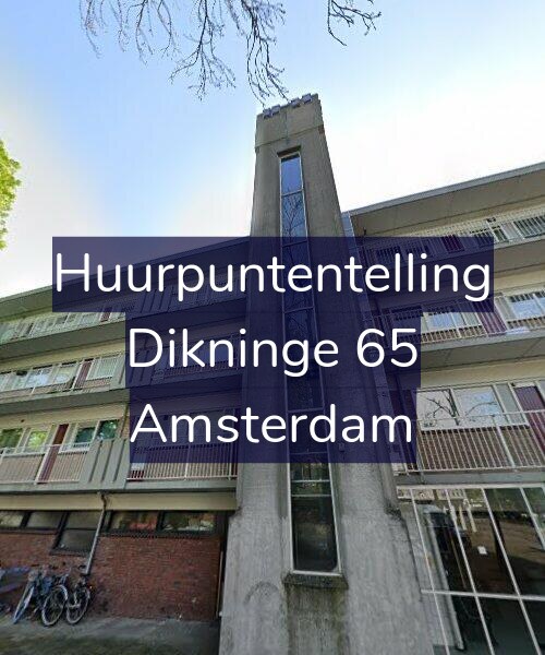Foto gevel Huurpuntentelling voor Dikninge 65, Amsterdam