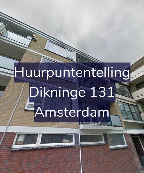 Foto gevel Huurpuntentelling voor Dikninge 131, Amsterdam