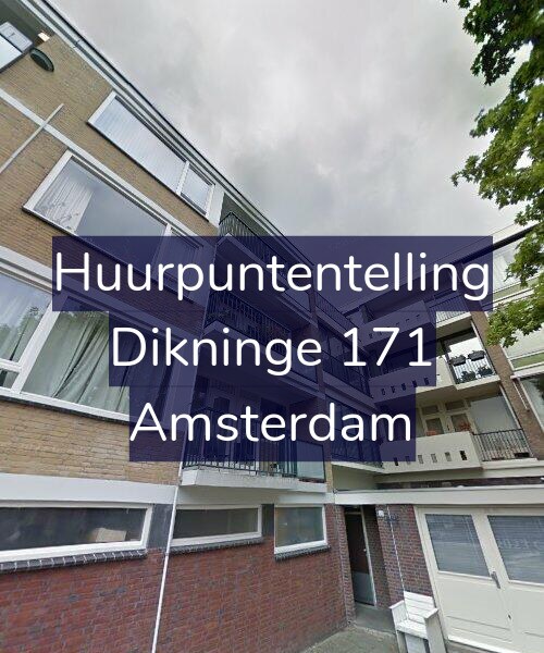 Foto gevel Huurpuntentelling voor Dikninge 171, Amsterdam