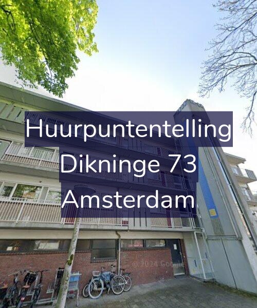 Foto gevel Huurpuntentelling voor Dikninge 73, Amsterdam