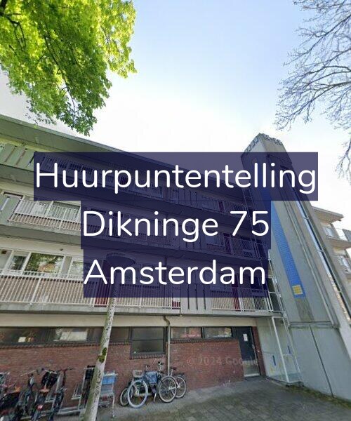 Foto gevel Huurpuntentelling voor Dikninge 75, Amsterdam