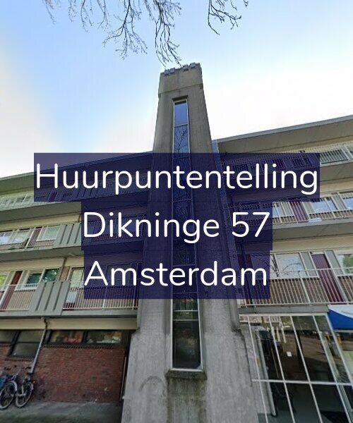 Foto gevel Huurpuntentelling voor Dikninge 57, Amsterdam