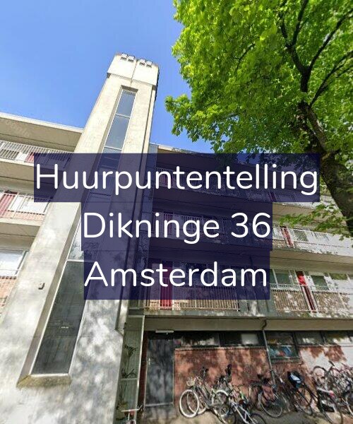 Foto gevel Huurpuntentelling voor Dikninge 36, Amsterdam