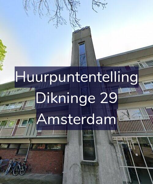 Foto gevel Huurpuntentelling voor Dikninge 29, Amsterdam