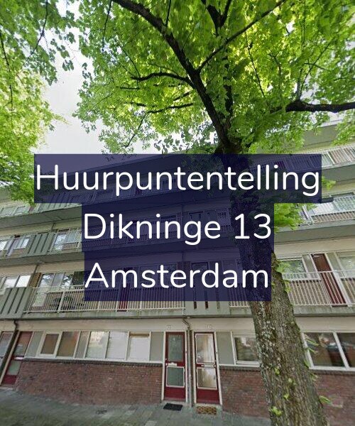Foto gevel Huurpuntentelling voor Dikninge 13, Amsterdam