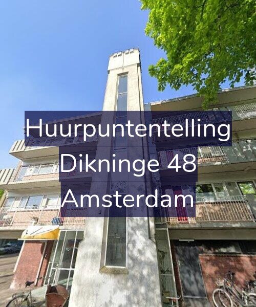 Foto gevel Huurpuntentelling voor Dikninge 48, Amsterdam