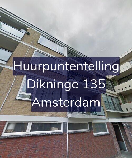 Foto gevel Huurpuntentelling voor Dikninge 135, Amsterdam