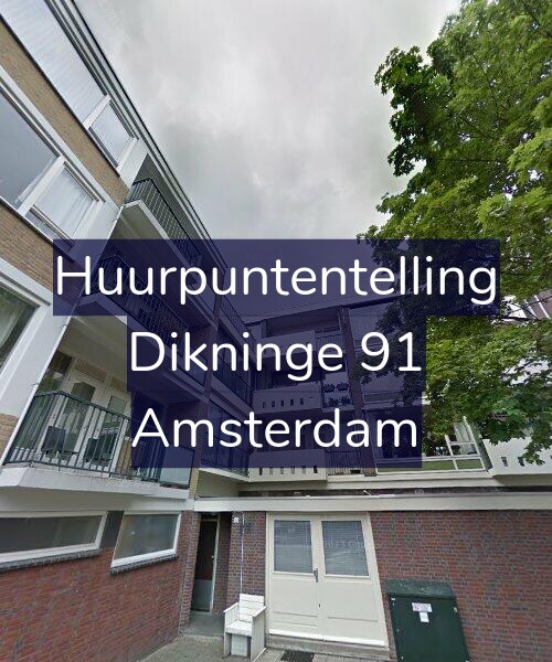 Foto gevel Huurpuntentelling voor Dikninge 91, Amsterdam