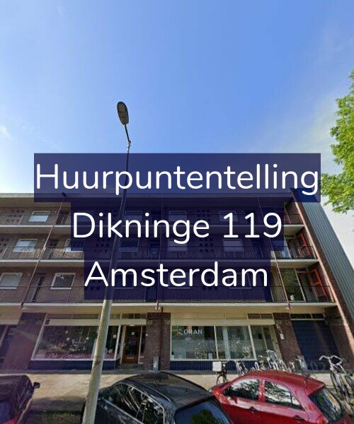 Foto gevel Huurpuntentelling voor Dikninge 119, Amsterdam