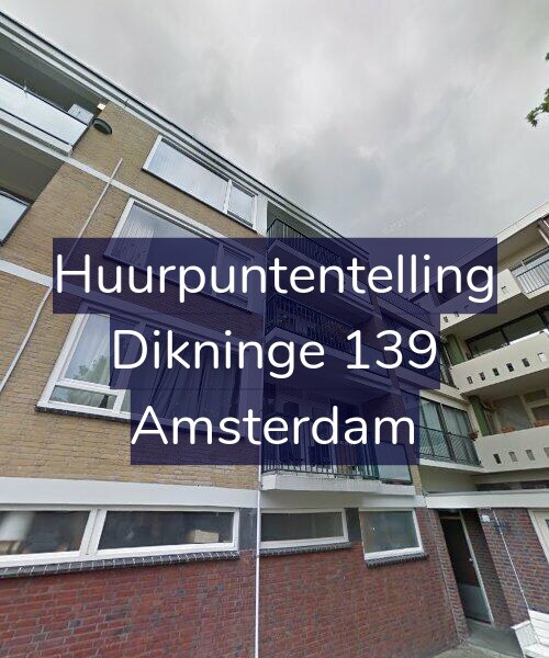Foto gevel Huurpuntentelling voor Dikninge 139, Amsterdam