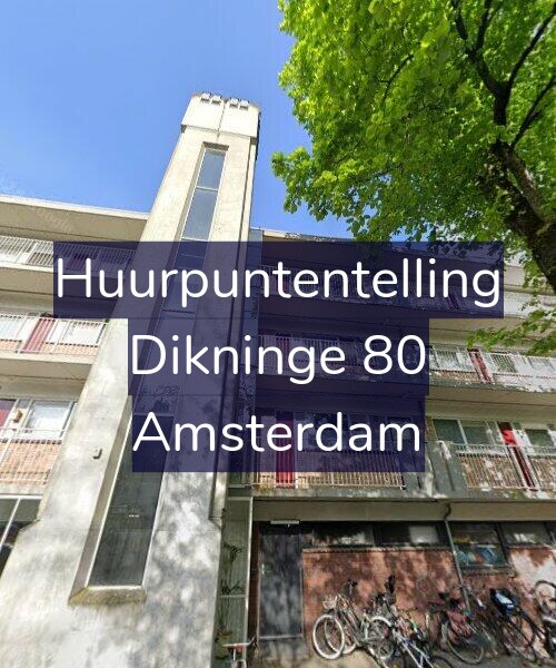 Foto gevel Huurpuntentelling voor Dikninge 80, Amsterdam