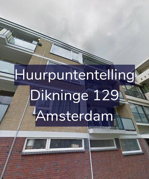 Foto gevel Huurpuntentelling voor Dikninge 129, Amsterdam