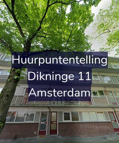 Foto gevel Huurpuntentelling voor Dikninge 11, Amsterdam