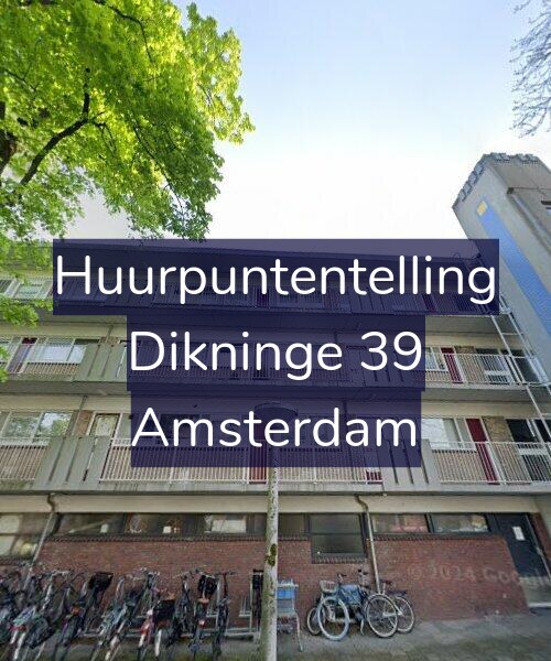 Foto gevel Huurpuntentelling voor Dikninge 39, Amsterdam