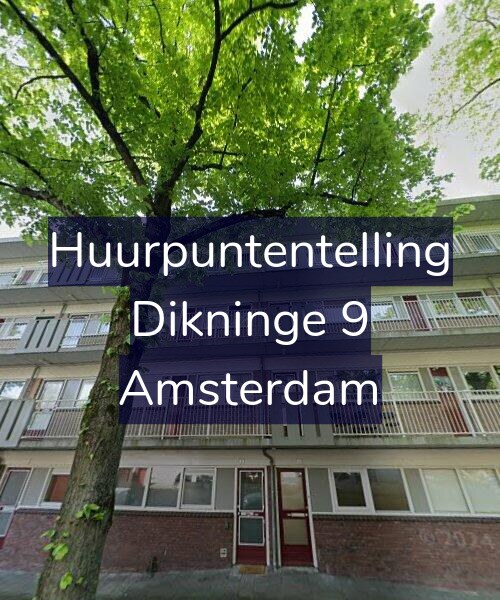 Foto gevel Huurpuntentelling voor Dikninge 9, Amsterdam
