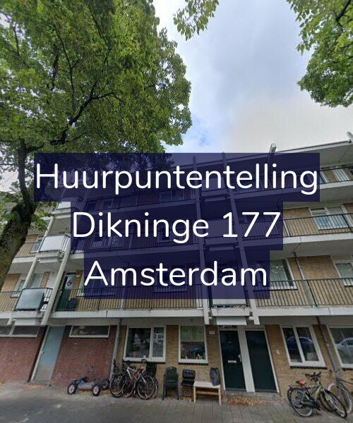 Foto gevel Huurpuntentelling voor Dikninge 177, Amsterdam