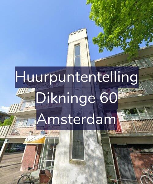 Foto gevel Huurpuntentelling voor Dikninge 60, Amsterdam