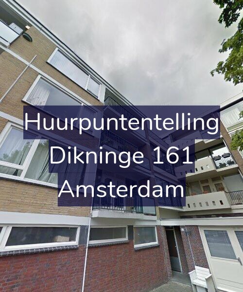 Foto gevel Huurpuntentelling voor Dikninge 161, Amsterdam