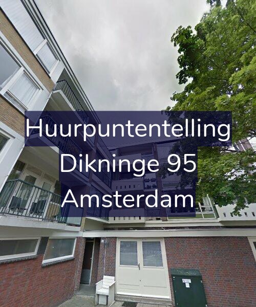 Foto gevel Huurpuntentelling voor Dikninge 95, Amsterdam