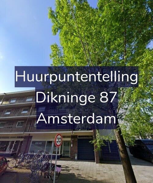 Foto gevel Huurpuntentelling voor Dikninge 87, Amsterdam