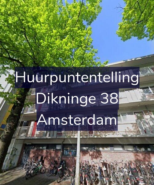 Foto gevel Huurpuntentelling voor Dikninge 38, Amsterdam