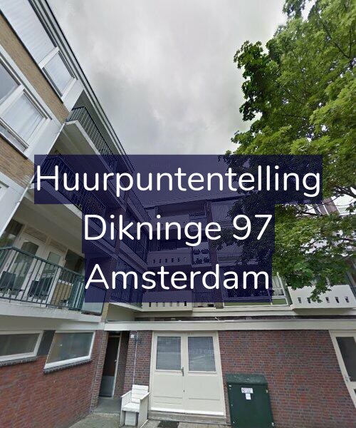 Foto gevel Huurpuntentelling voor Dikninge 97, Amsterdam