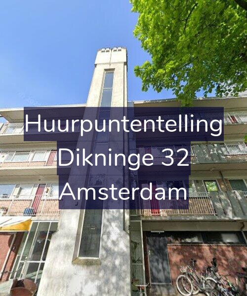 Foto gevel Huurpuntentelling voor Dikninge 32, Amsterdam