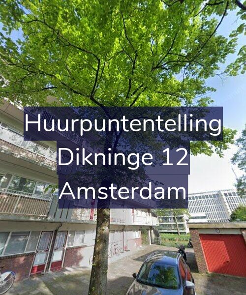 Foto gevel Huurpuntentelling voor Dikninge 12, Amsterdam