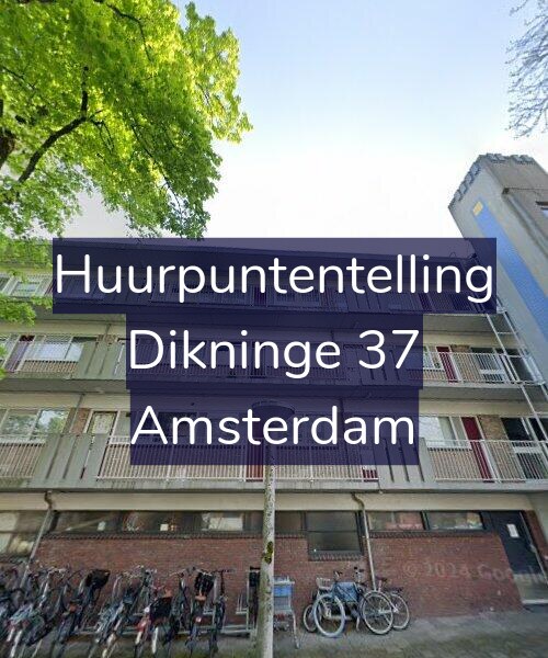 Foto gevel Huurpuntentelling voor Dikninge 37, Amsterdam