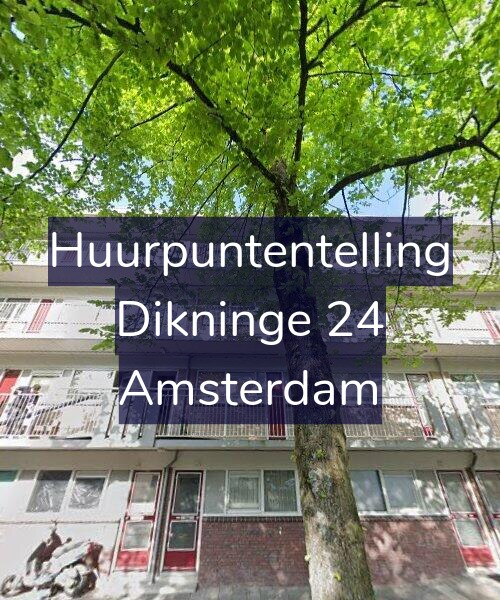 Foto gevel Huurpuntentelling voor Dikninge 24, Amsterdam