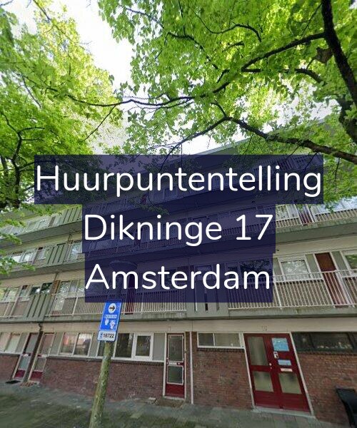 Foto gevel Huurpuntentelling voor Dikninge 17, Amsterdam