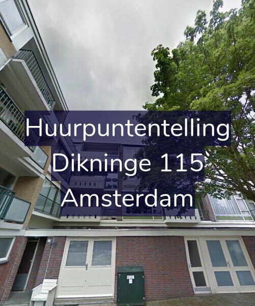 Foto gevel Huurpuntentelling voor Dikninge 115, Amsterdam