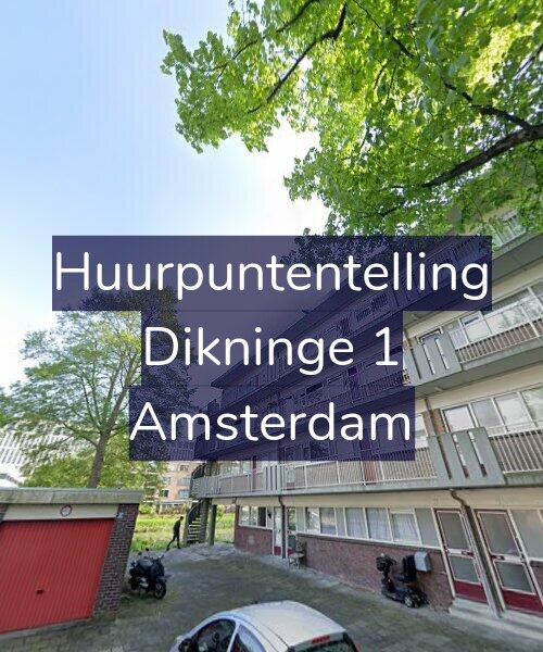 Foto gevel Huurpuntentelling voor Dikninge 1, Amsterdam