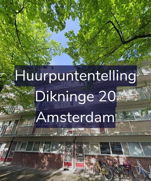 Foto gevel Huurpuntentelling voor Dikninge 20, Amsterdam