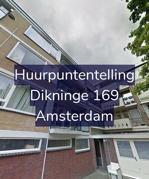 Foto gevel Huurpuntentelling voor Dikninge 169, Amsterdam