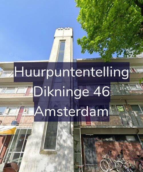 Foto gevel Huurpuntentelling voor Dikninge 46, Amsterdam