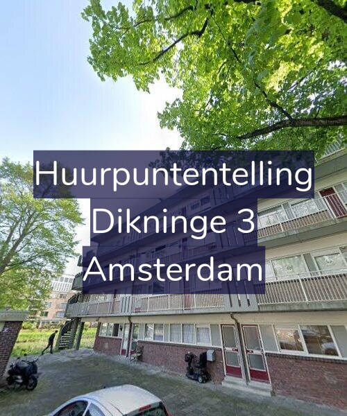Foto gevel Huurpuntentelling voor Dikninge 3, Amsterdam